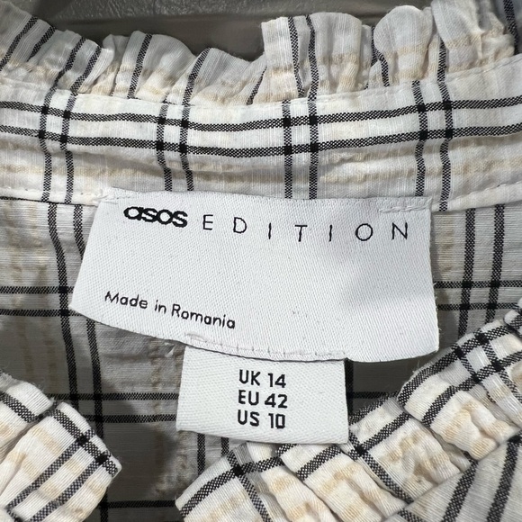 Plaid Ruffle Blouse - Picture 4 of 4